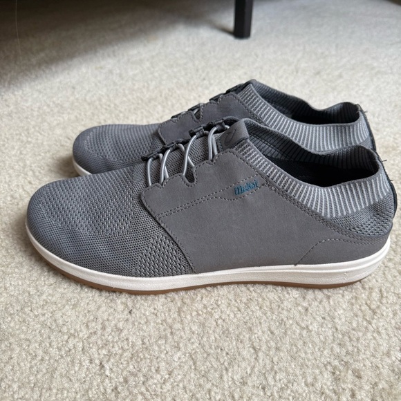 OLUKAI Mens Makia Ulana Kai Poi Charcoal Sneaker Size 12 - Picture 1 of 8